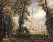 John Constable Salisbury cathedral from the bishop's garden oil painting on canvas